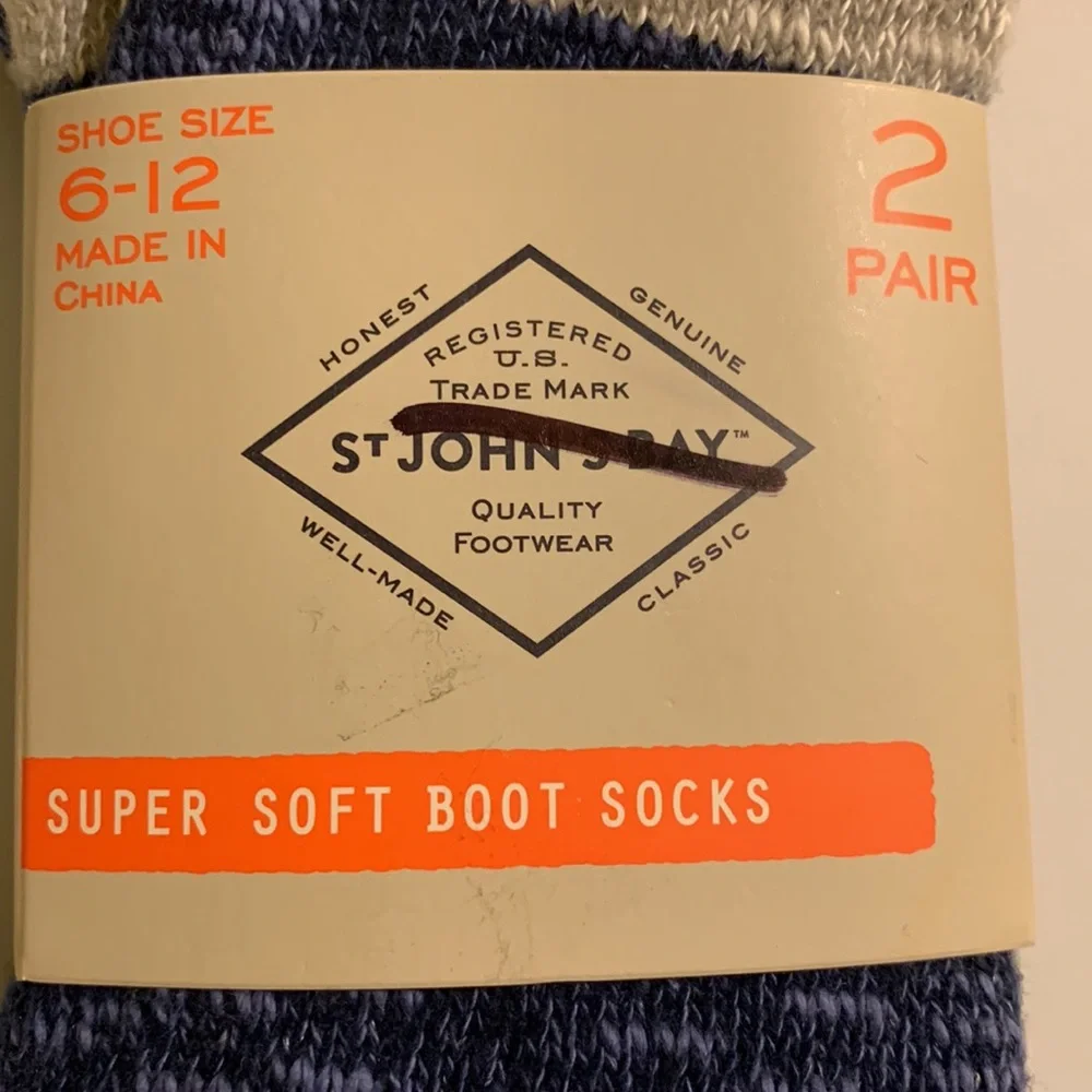 St. John’s Bay Men’s Super Soft Boot Socks 2 Pack